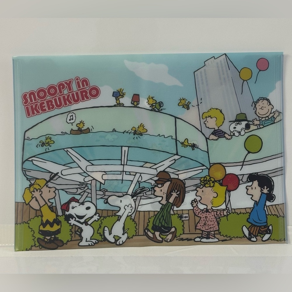 Snoopy Ikebukuro Cartoon Print Pouch \ Document folder